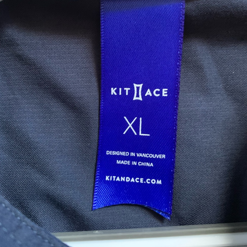 Kit and Ace Acadia Long Sleeve Poplin Shirt Navy Blue Size XL - Picture 7 of 9